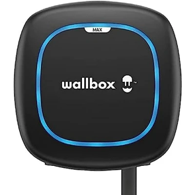 Immagine di Wallbox Pulsar Max Caricatore per Veicoli Elettrici, Potenza di Carico Fino a 22 kW, Connettore Tipo 2, Cavo da 7 Metri, con Wi Fi, Bluetooth, OCPP, Facile Installazione, Interno o Esterno, Nero