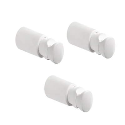 Immagine di MB 3 Mensole Supporto a muro per termosifoni scaldsasalviette e tubi orizzontali portata fino 90kg. Sistema Anti Sgancio avanzato massima sicurezza. Diametro da Ø16 30 mm bianco