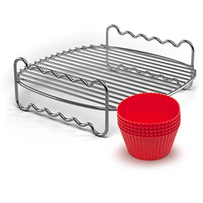 Immagine di Philips HD9904/01 Kit Compact Party: Griglia + 7 tazze muffin