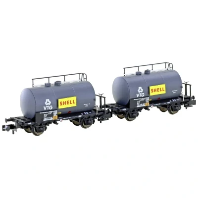 Immagine di N Kit 2 pz. Vagone caldaia leggero VTG/Shell di DB Hobbytrain H24831