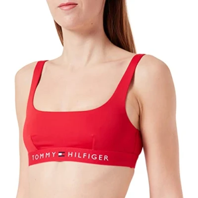 Immagine di Tommy Hilfiger Bralette Bikini pezzo sopra, Donna, Taglia: Small, Primary red