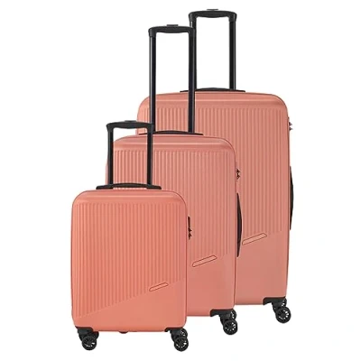 Immagine di travelite Set di Valigie a 3 Pezzi e 4 Ruote, Misure L/M/S, Serie Bali Trolley in ABS Guscio Rigido con Chiusura Combinazione TSA, Bagaglio Mano Senza TSA