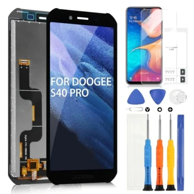 Immagine di ARSSLY LCD Schermo per Doogee S40 PRO, PRO 5,45&quot; Display Touch Screen Digitizer Ricambio Assembly con Riparazione Kit, Nero
