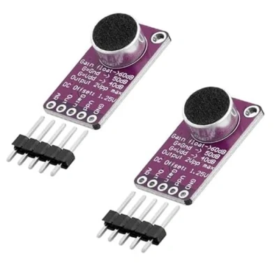 Immagine di GERUI 2 pezzi MAX9814 AGC Microphone Amplifier Board Compatible with Arduino