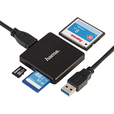 Immagine di Hama, lettore per schede di memoria, 35 in 1 Schwarz Multi USB 3.0