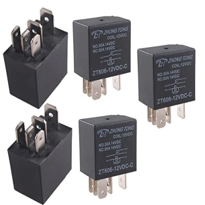Immagine di Mintice 5 X 12V 30A Auto Relè 5Pin Veicolo Automobile Interruttore Elettrici Avviamento Pompa Carburante Fan Pesante Spdt Impermeabile