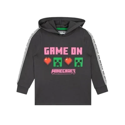 Immagine di MINECRAFT Felpa Creeper Ragazza Felpe Bambina Grigio 12 13 Anni