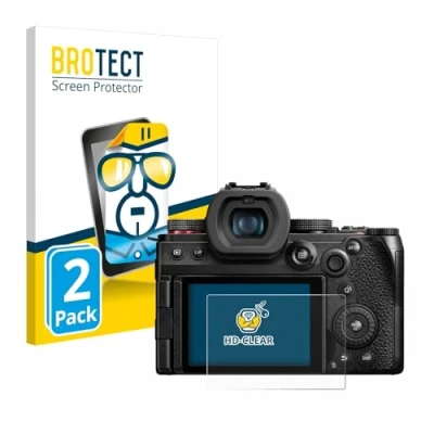 Immagine di brotect Pellicola Protettiva per Panasonic Lumix DC G9 II Protezione Schermo (2 Pezzi) [Trasparente, Anti Impronte]