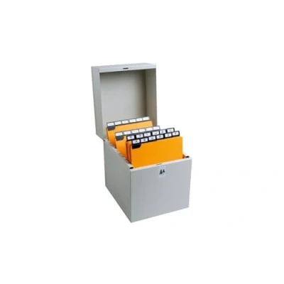 Immagine di Exacompta 54712E Portadocumenti in metallo formato 17.5 cm x 13.5 21 cm, per la classificazione di 500 file 14.8 10.5 Colore grigio