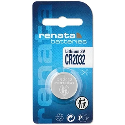 Immagine di Renata CR2032 Pila a bottone CR 2032, al litio 225 mAh, 3 V, 1 pezzo