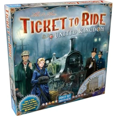 Immagine di Days of Wonder Giorni di meraviglia Jeu Les Aventuriers du Rail: Royaume Uni &amp; Pennsylvanie (Estensione)