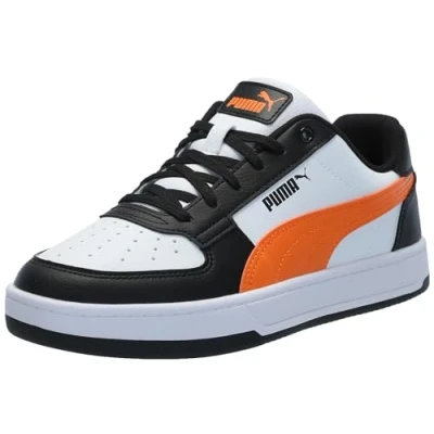 Immagine di PUMA Caven 2.0 Block Jr Sneaker unisex per bambini, Bianco Rickie Arancione Nero, 1.5 UK Child