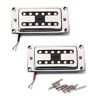 Immagine di Alnicov 2 pick up humbucker per chitarra, double coil, chitarre elettriche LP, con viti di montaggio