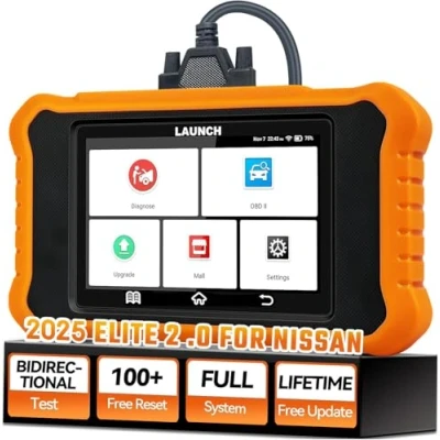 Immagine di LAUNCH X431 Elite V2.0 per Nissan OBD2 Auto Diagnostica italiano di Tutti i Sistemi, OBD 2 Diagnosi con 50+ Funzione Ripristino, Oil Reset Bidirezionale Codifica ECU Battery Registration DPF EPB