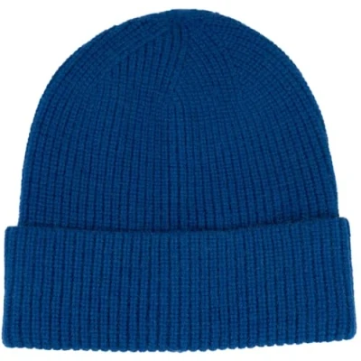 Immagine di styleBREAKER Cuffia Beanie Unisex Lavorata in Maglia fine con Risvolto, Invernale 04024154, Colore:Blu Reale
