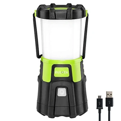 Immagine di EULOCA Torcia Lanterna LED 3 in 1, Lampada da Campeggio Ricaricabile USB Portatile Impermeabile, CREE Campeggio, Pesca, Trekking, Emergenze Escursioni (4400mAh/1200lm Lanterne)