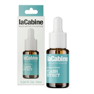 Immagine di laCabine Flash Effect Siero 10ml Effetto tensore immediato, minimizza i segni di stanchezza del viso Con Alghe Rosse e Energy Boot