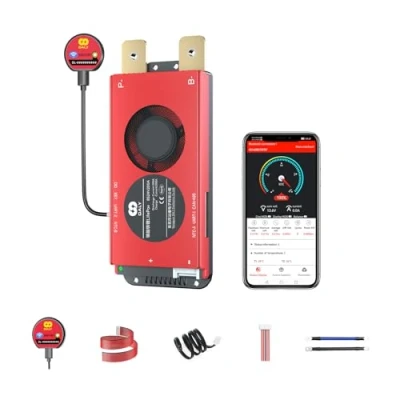 Immagine di DALY Smart BMS 4S 24S da 40A a 500A con modulo WiFi e scheda di protezione comunicazione CAN 485 per pacco batteria al litio LifePO4 (LifePO4 8S 24V, 200A)