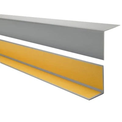 Immagine di Quest Profilo angolare in PVC, autoadesivo, protezione per gli angoli, listello angolare, 35 x 18 mm, 150 cm, grigio scuro