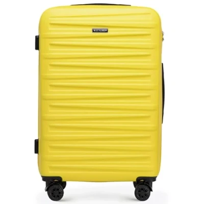 Immagine di WITTCHEN Skyspeed Line Valigia media rigida con ruote in ABS Trolley medio da viaggio Serratura a combinazione Manico telescopico 4 Giallo