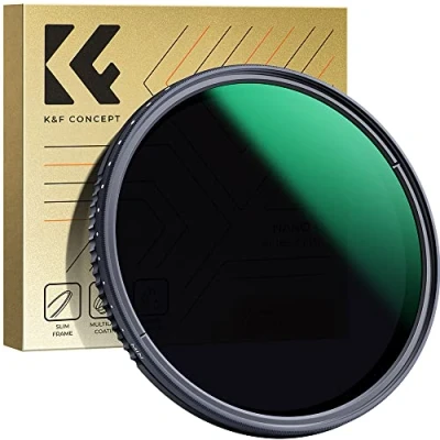 Immagine di K&amp;F Concept Nano D 43mm Filtro Variabile ND8 2000 (3 11 stop) Ultrasottili HD con Rivestimento a 24 Strati in Vetro Ottico per obiettivi