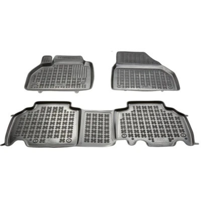 Immagine di REZAW PLAST 201717 Set tappetino Gomma anteriore e posteriore nero RENAULT: Kangoo II / Grand Kangoo, Express, Be Bop