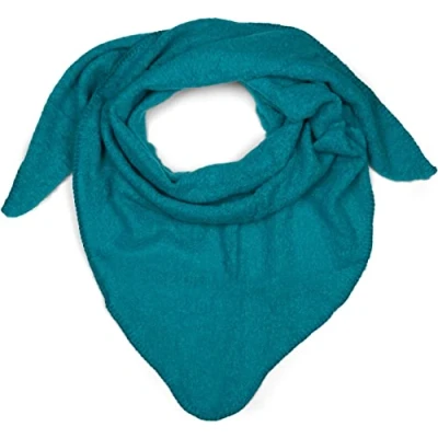 Immagine di styleBREAKER sciarpa a triangolo da donna XXL maglia liscia leggermente screziata, triangolo, invernale calda e morbida, 01017128, colore:Verde acqua
