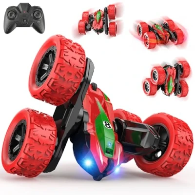 Immagine di Macchina Telecomandata per Bambini, 4x4 RC Auto Radiocomandata Acrobatica con Luce Giochi Bambini 3 4 5 6 7 8 Anni All&#039;aperto Esterno Macchinine Giocattoli Regalo Compleanno Natale Bambino Bambina
