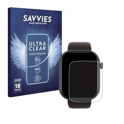Immagine di savvies (18 Pezzi Pellicola Protettiva per Smartwatch IDW19 1.8&quot; Protezione Schermo Trasparente