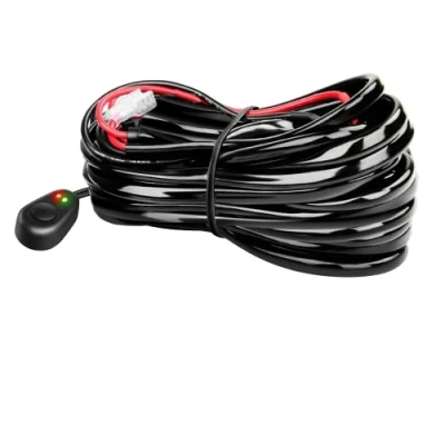 Immagine di AUXTINGS 12V 3 metri Relè Da 40A Kit Di Cablaggio Fendinebbia per Barra Luminosa a LED fuoristrada, interruttore on/off impermeabile