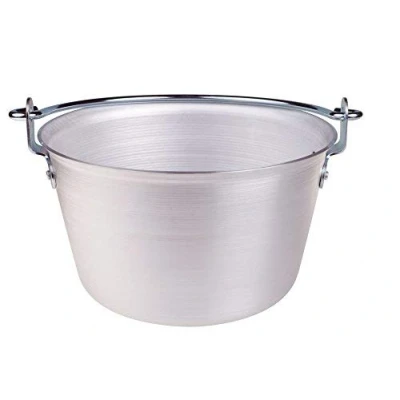 Immagine di Paiolo Per Polenta Con Manico Ad Arco Spessore 3 Millimetri, Diametro 460 Mm cod.ALMA14446