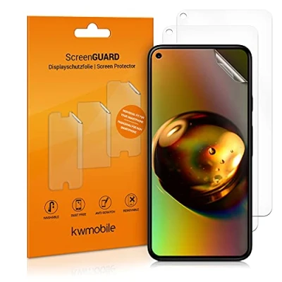 Immagine di kwmobile 3X Pellicola Salvaschermo Compatibile con Google Pixel 5 Film Protettivo Telefono Protezione AntiGraffio Display Smartphone