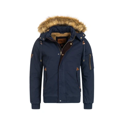 Immagine di Indicode Uomini Pennington Winter Jacket Giacca invernale in cotone Navy XL