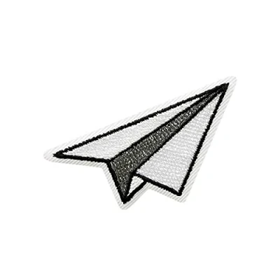 Immagine di Origami Aircraft Toppe termoadesive Patch Toppa ricamate, misura: 3,3 x 3,8 cm