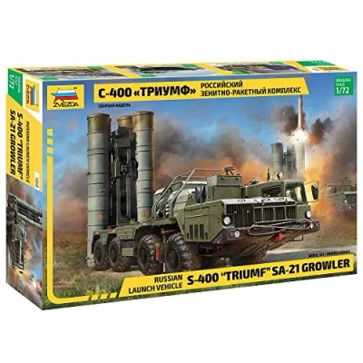 Immagine di Zvezda 5068 S 400 Triumf Missile System, Scala 1/72, Plastic Model Kit