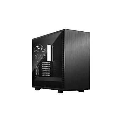 Immagine di Fractal Design Define 7 Black Brushed Aluminum/Steel E ATX Silent Modular Dark Tempered Glass Window Mid Tower Computer Case