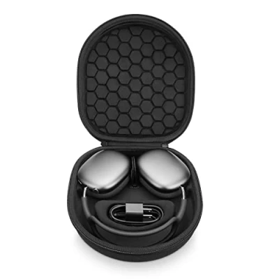 Immagine di Custodia intelligente per Apple AirPods Max, supporta la modalità Sleep, organizer rigido portatile da viaggio (nero)
