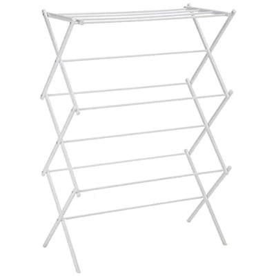 Immagine di Amazon Basics Stendibiancheria pieghevole, bianco, metallo