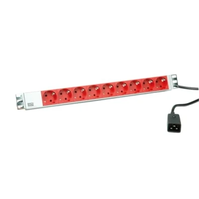 Immagine di BACHMANN 19 Multipresa 9 Prese Schuko con Presa C20, 1 Pezzi, 333.936, Light Grey, Larga