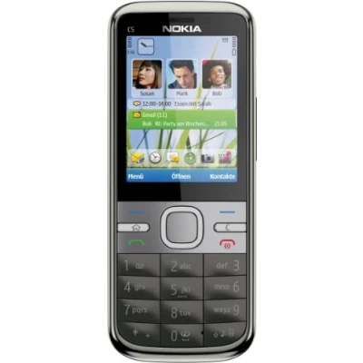 Immagine di Nokia C5 Smartphone (Display 5,6 cm (2,2 pollici) , Bluetooth,Fotocamera da 3,2 Megapixel ), colore: Grigio [Importato Germania]
