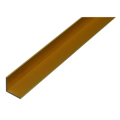 Immagine di Alberts 473587 Profilo angolare alluminio, anodizzato oro 1000 x 25 mm