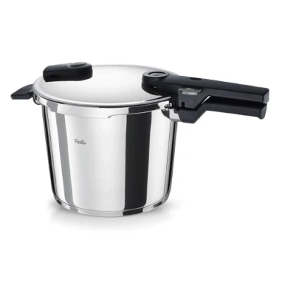 Immagine di Fissler Vitaquick, Pentola A Pressione in Acciaio Inox Vapore, Capienza 6 L, Diametro 22 cm, 2 Livelli di Cottura, Fabbricato Germania, Compatibile Induzione