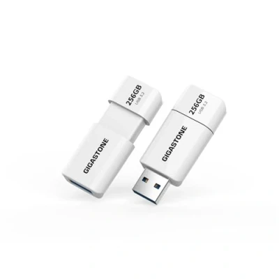 Immagine di Gigastone Chiavetta USB 256 GB Set da 2, Z60 3.2 Gen 1 Serie, R/W 120/80 MB/s alta velocità, Senza cappuccio con design retrattile, compatibile interfaccia 2.0 / 3.0 3.1