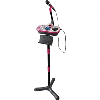 Immagine di VTech Electronics Kidi Super Star DJ Studio, 10 in 1 giocattolo karaoke con microfono, per bambini dai 6 ai 12 anni, Nero/Rosa