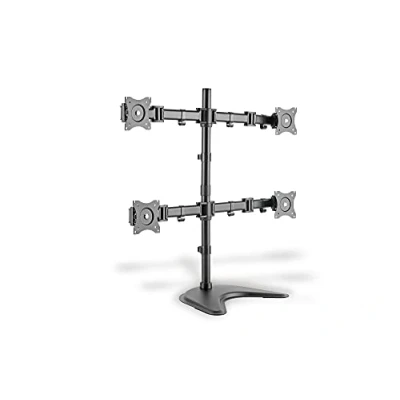 Immagine di Digitus DA 90364 4 vie Piedistallo per monitor 38,1 cm (15) 68,6 (27) Ruotabile, Regolabile in altezza, Inclinabile, Girevole, Rotante, Stativo