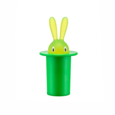 Immagine di Alessi Magic Bunny Portastuzzicadenti In Resina Termoplastica, Verde, 7.6 x 15.2 cm