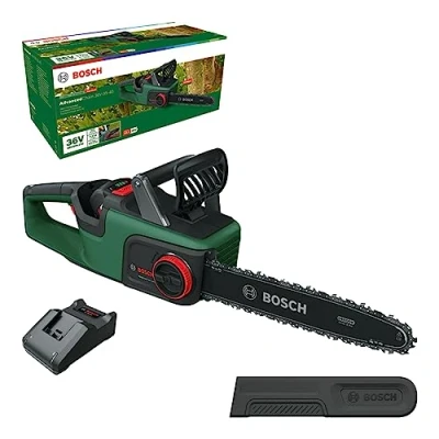 Immagine di Bosch Home and Garden 06008B8600 a batteria Motosega incl. ricaricabile, caricatore Lunghezza della lama 310 mm