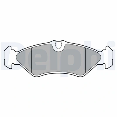 Immagine di DELPHI LP3664 Kit pastiglie freno Predisposto per contatto segnalazione usura con lamierino anticigolío senza accessori VOLKSWAGEN: LT 28 46 2 Kasten