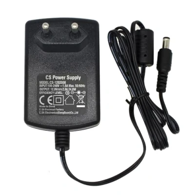 Immagine di Adattatore di alimentazione CA A CC 12 V 2 Connettore 5,5 mm x 2,1 per telecamera CCTV DVR Striscia luci LED