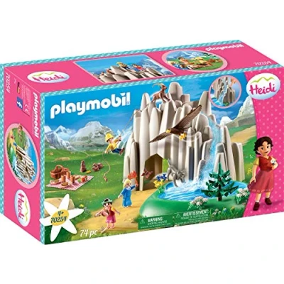 Immagine di PLAYMOBIL Heidi 70254, Lago di Cristallo, Include Heidi, Peter, Clara e Pompa d&#039;Acqua, dai 4 Anni